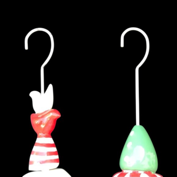 Dept. 56 Christmas Porcelain Snowman Ornaments Set of 2 - Picture 11 of 13